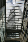Commerzbank aus dem Eingangsbereich fotografiert
