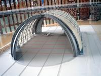 ein Modell der Halle erinnert an den ursprnglichen Zweck und zeigt die Dimensionen