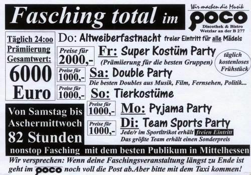 Fasching total 2007/2008